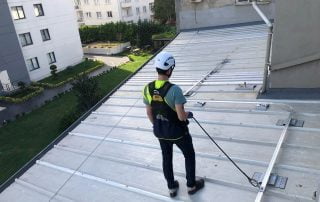 Raylı Yatay Yaşam Hattı Sandviç panel raylı yatay yaşam hattı - Roof rigid lifeline