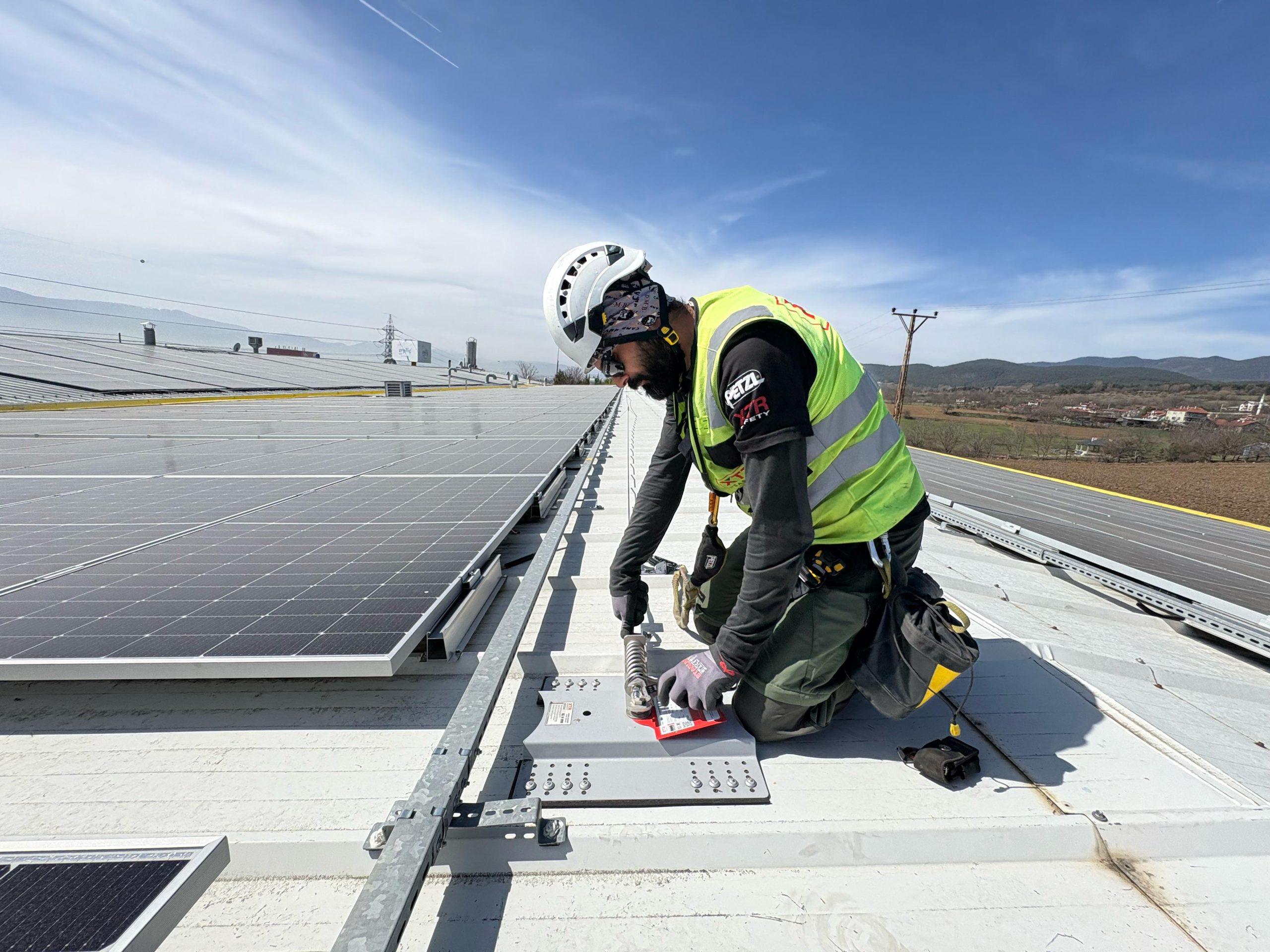 Yaşam HattuFall protection - solar energy - Safety systems - анкерная линия